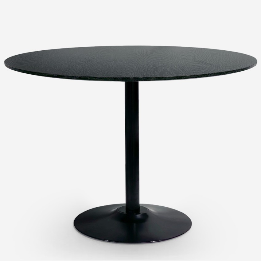 Table salle à manger moderne Goblet noire ronde 120cm Blackwood+ Promotion Table salle à manger moderne Goblet noire ronde 120cm Blackwood+ Promotion