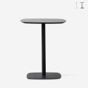 Table à manger bar restaurant bistrot 60x60cm bois métal Kells Vente