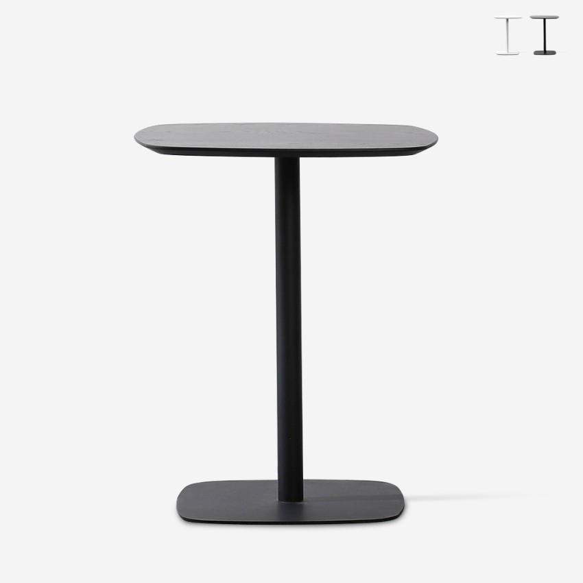Table à manger bar restaurant bistrot 60x60cm bois métal Kells Vente Table à manger bar restaurant bistrot 60x60cm bois métal Kells Vente