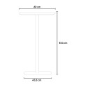 Table haute carré pour tabourets de bar 60x60cm style moderne Arven Modèle