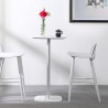Table haute carré pour tabourets de bar 60x60cm style moderne Arven Réductions