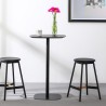 Table haute carré pour tabourets de bar 60x60cm style moderne Arven Offre