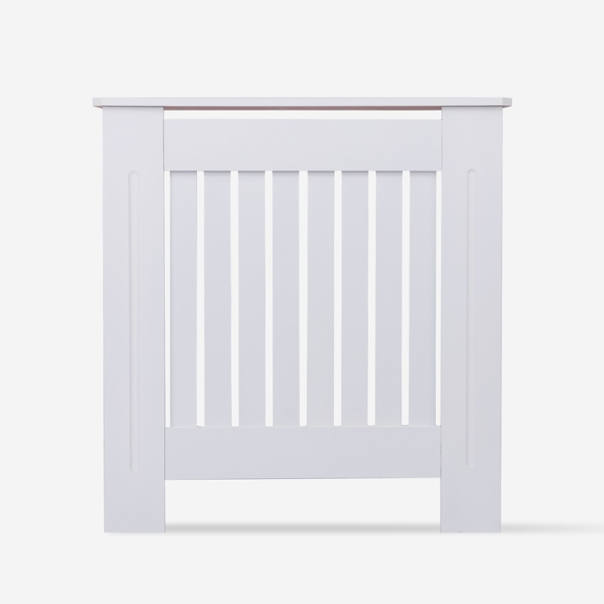 Cache-radiateur en bois blanc 78x19x81,5h Heeter M Promotion