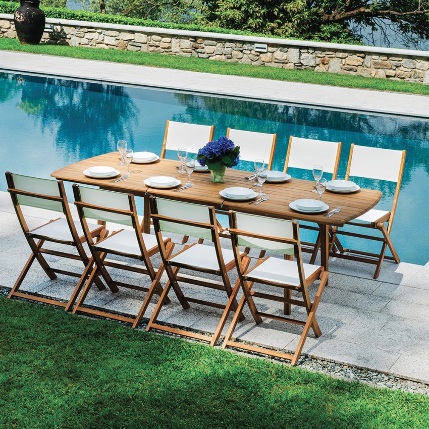 Uitschuifbare houten tuintafel 180-240cm Munroe Aanbieding Uitschuifbare houten tuintafel 180-240cm Munroe Aanbieding
