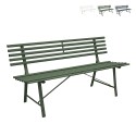 Banc 3 places jardin extérieur classique en fer 150x57x76cm Iven Vente