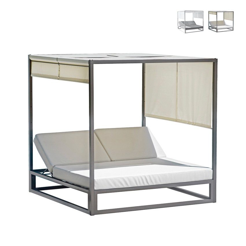 Tweepersoons hemelbed voor tuin en zwembad 195x195 cm Cabana Aanbieding Tweepersoons hemelbed voor tuin en zwembad 195x195 cm Cabana Aanbieding