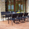 Uitschuifbare tuin tafel 106-212x75cm modern van aluminium Nori Aanbieding