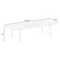 Table de jardin extensible 160-240x102cm en aluminium Kend Réductions