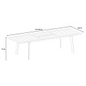 Uitschuifbare tuintafel 160-240x102cm van aluminium Kend Kortingen