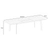 Uitschuifbare tuintafel 160-240x102cm van aluminium Kend Kortingen