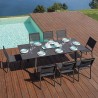 Table de jardin extensible 160-240x102cm en aluminium Kend Vente