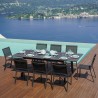 Uitschuifbare tuintafel 160-240x102cm van aluminium Kend Aanbod