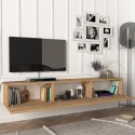 Hangend TV-meubel met 3 deuren in modern design 180cm Damla Karakteristieken