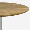 Table ronde 120 cm + 4 chaises transparentes en bois Tulipan Meis+ 
