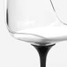 Table ronde Tulipan 80cm + 2 chaises en polycarbonate blanc et noir Raxos 