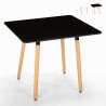 Table de cuisine et salle à manger carrée au design scandinave 80x80cm Wooden Vente