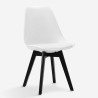 Chaise de cuisine moderne style Goblet scandinave avec pieds noirs Nordica BE Catalogue