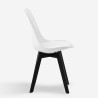 Chaise de cuisine moderne style Goblet scandinave avec pieds noirs Nordica BE Choix