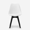 Chaise de cuisine moderne style Goblet scandinave avec pieds noirs Nordica BE Caractéristiques