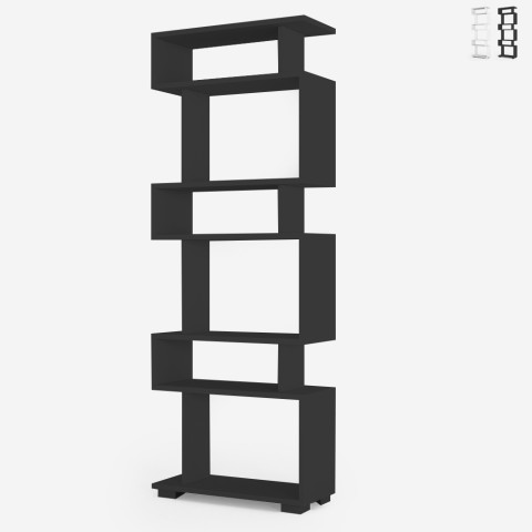 Moderne boekenkast met 6 open planken 60x19,5x162,9cm Blok Aanbieding