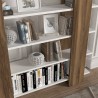 Witte walnoothouten boekenkast met 5 planken 120x20x120cm Pool Korting