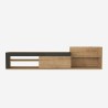 Meuble TV moderne design suspendu 1 porte et étagère 180x32x42cm Trella Dimensions
