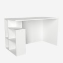 Modern wit bureau met planken 120x60x74cm Labran Verkoop