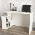 Modern wit bureau met planken 120x60x74cm Labran Kortingen