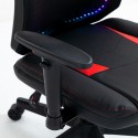 Fauteuil bureau chaise gaming ergonomique réglable lumière RGB Gundam 