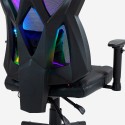 Verstelbare ergonomische kantoorfauteuil gamingstoel met RGB licht Gundam 