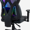 Fauteuil bureau chaise gaming ergonomique réglable lumière RGB Gundam 