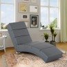 Chaise longue loungestoel in modern gestoffeerd kunstleer Dijon Catalogus