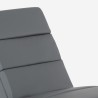 Chaise longue loungestoel in modern gestoffeerd kunstleer Dijon 