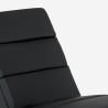 Chaise longue fauteuil de salon en similicuir moderne Dijon Dimensions