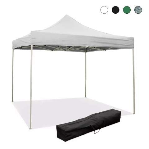 Tonnelle pliable 3x3 extérieur jardin toile PVC imperméable Versa Promotion