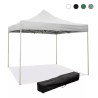 Tonnelle pliable 3x3 extérieur jardin toile PVC imperméable Versa Promotion