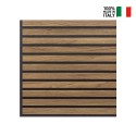 10 x panneau acoustique décoratif 58x58 cm bois noyer Deco BN Vente