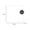 10 x panneau acoustique décoratif 58x58 cm bois noyer Deco BN Remises