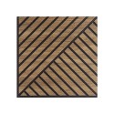 10 x panneau décoratif acoustique 58x58cm bois noyer Deco DN Promotion