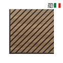 20 x panneau décoratif 58x58cm acoustique bois noyer Deco MXN Choix