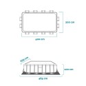 Rechthoekig bovengronds zwembad 400x200x100 cm Intex Chevron 26780 Karakteristieken