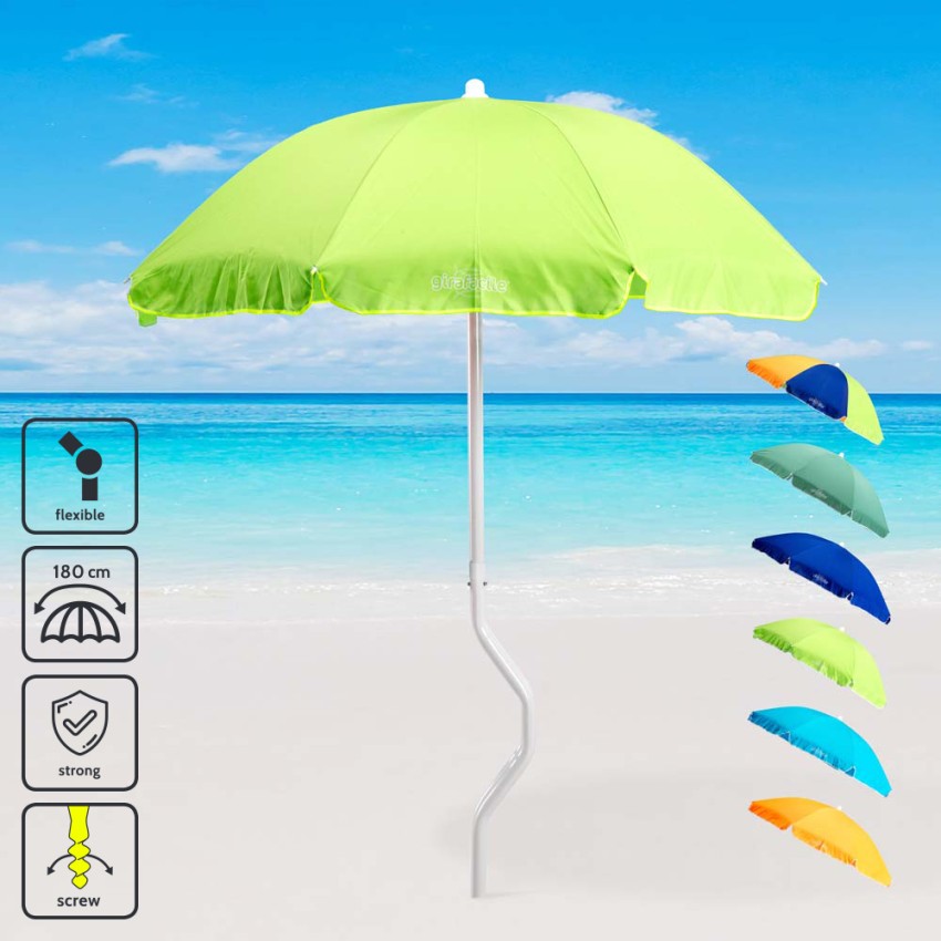 GiraFacile katoenen strandparasol 180 cm Dioniso 