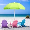 Parasol de plage 180 cm coton pêche GiraFacile Dioniso 