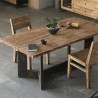 Eettafel in rustiek hout 220x100 cm Kurt Aanbod