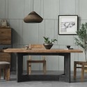 Eettafel in rustiek hout 220x100 cm Kurt Korting
