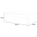 Lage rechthoekige rustieke houten salontafel Clint Catalogus