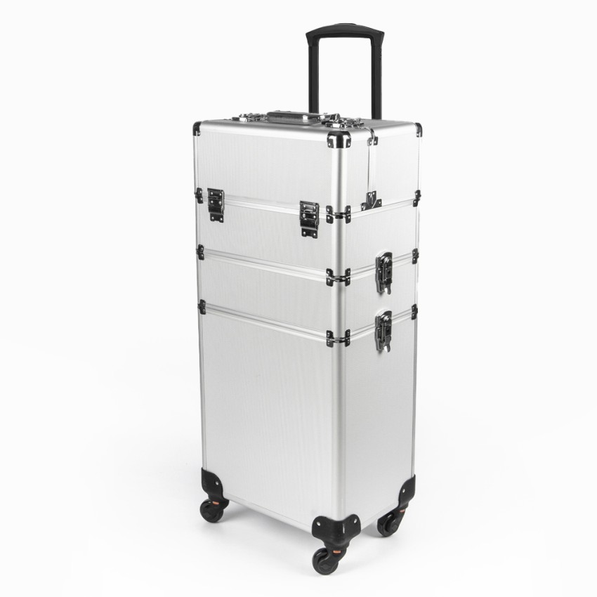 Schoonheidsspecialiste trolley make-up koffer met 4 wielen Sirius Aanbieding Schoonheidsspecialiste trolley make-up koffer met 4 wielen Sirius Aanbieding