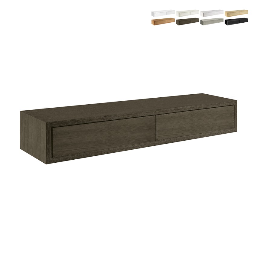 Wandplank met 2 lades moderne design Domino Maxi woonkamer Catalogus