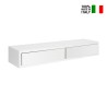 Tiroirs suspendus de salon étagère murale design moderne Domino Maxi 