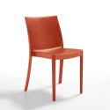 Chaise de restaurant bar jardin empilable en polypropylène pour l'extérieur et l'intérieur Perla BICA 